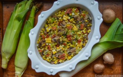 Fresh Corn, Leek & Mushroom Sauté