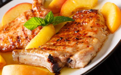 Pork Chops with Peaches