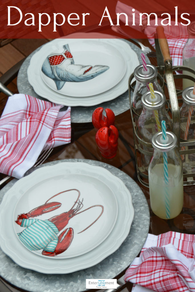 sea creatures on table setting