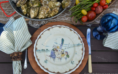 French Delicacies on Faience Plates