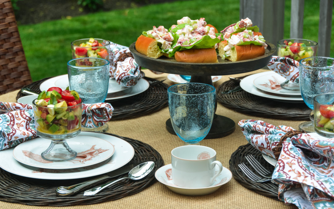 A Casual Afternoon Tea with Coquille by Fitz & Floyd