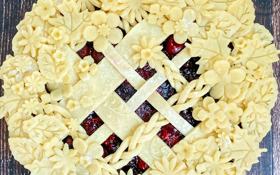 Mixed Berry Tart with Lattice and Flower Crust