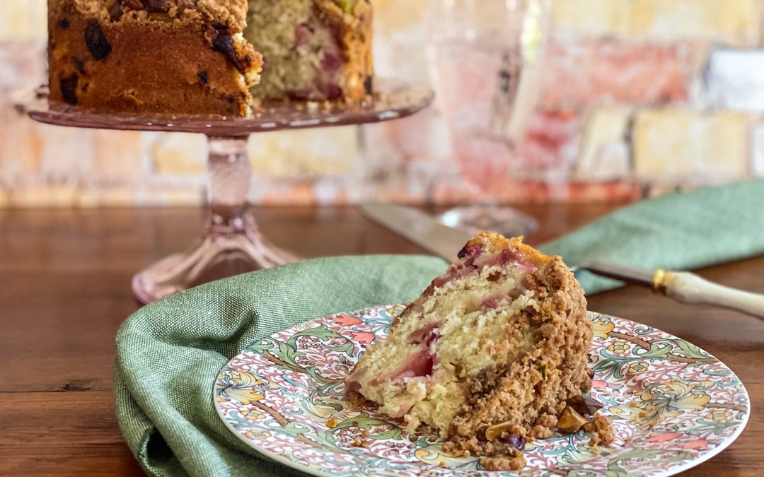 Ginger Rhubarb Coffee Cake