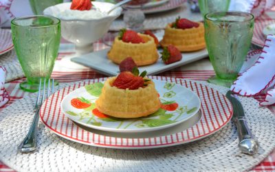 Fruit-Filled Shortcake Baskets
