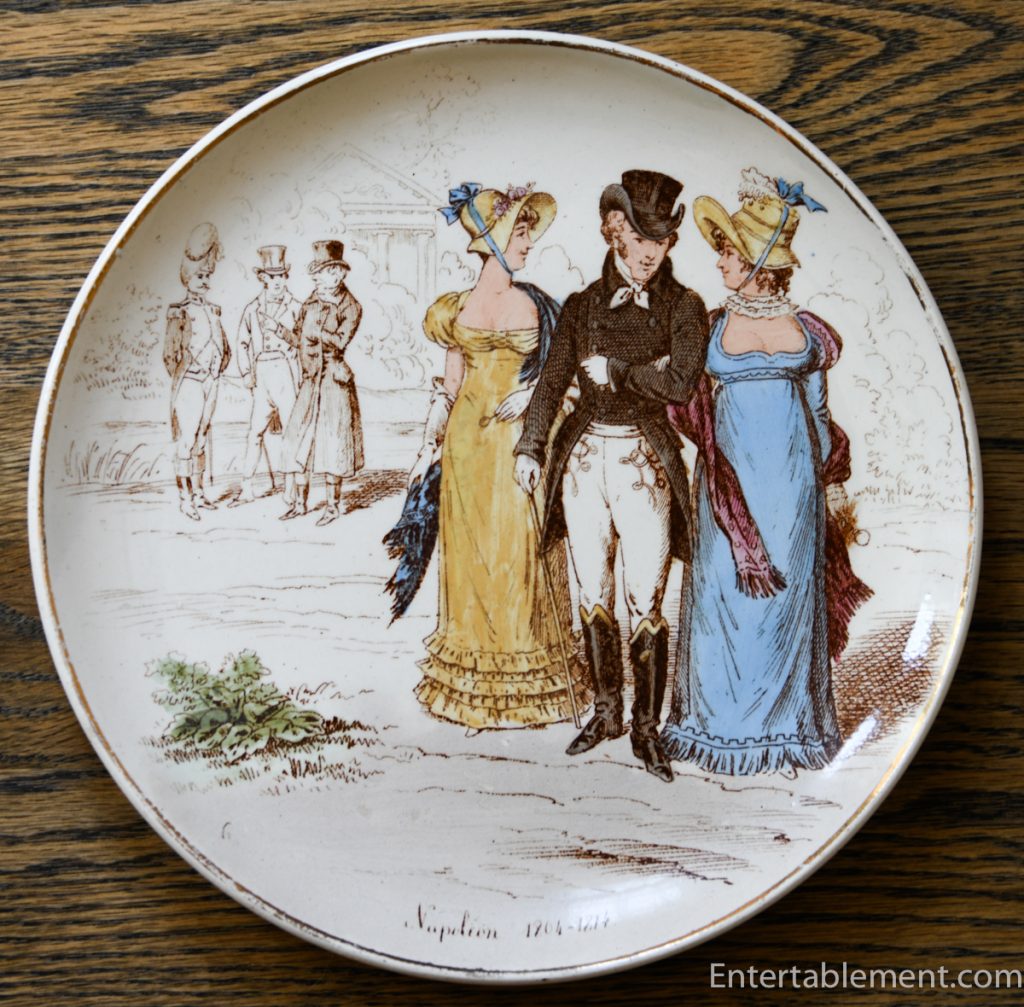 Le Monde Depuis Cent Ans by Creil et Montereau plate Napoléon I / Premier Empire (1804–1814) This plate embodies the confidence of imperial France.