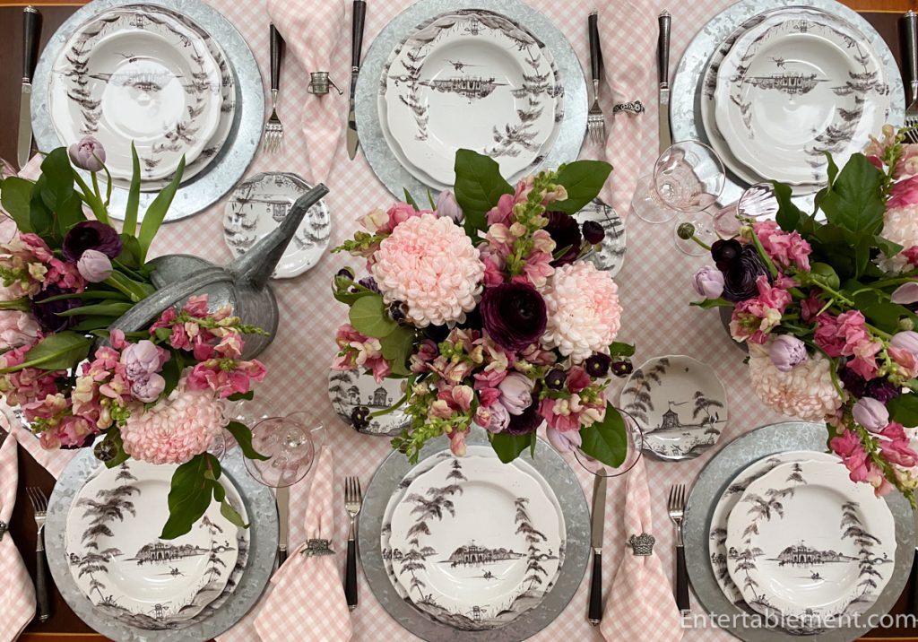 Juliska Country Estate Flint Pink Gingham