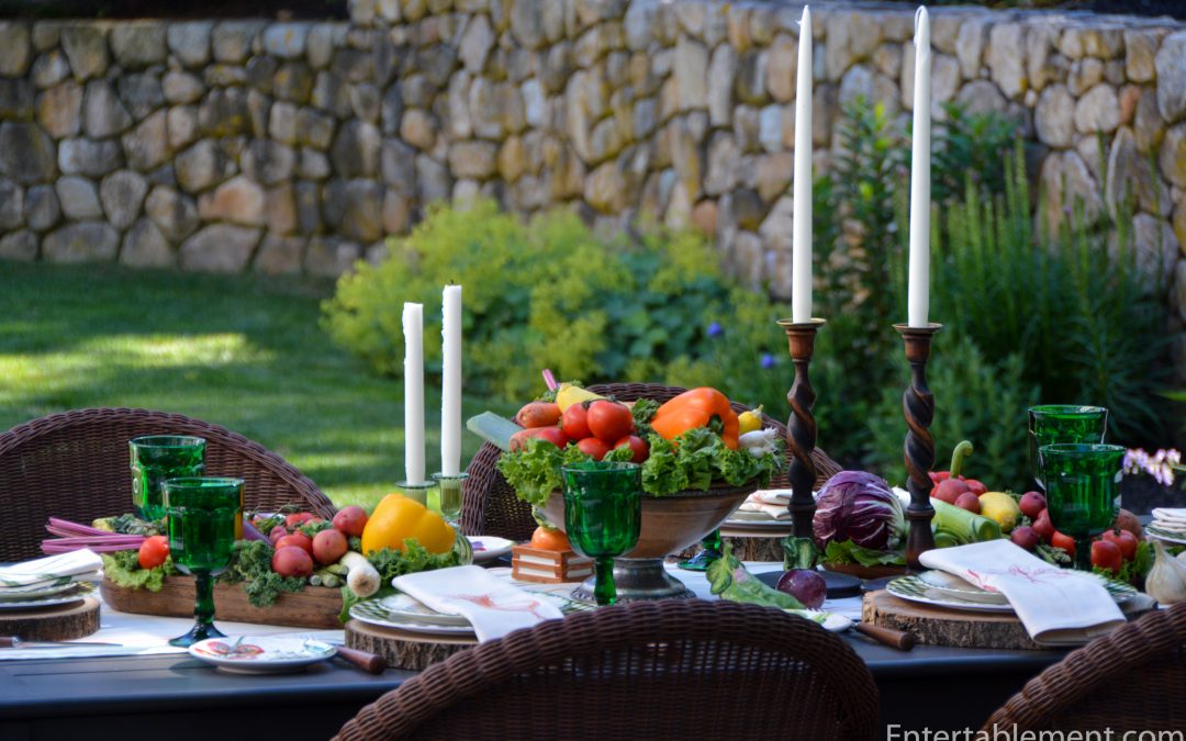 A Farmer’s Market Table with Highgrove Napkins