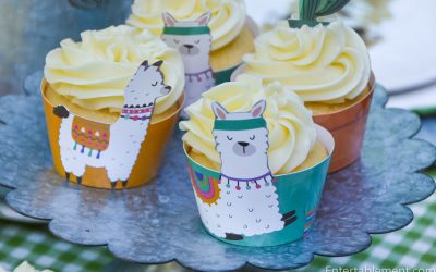 Raspberry-Filled Vanilla Cupcakes with Lime Buttercream