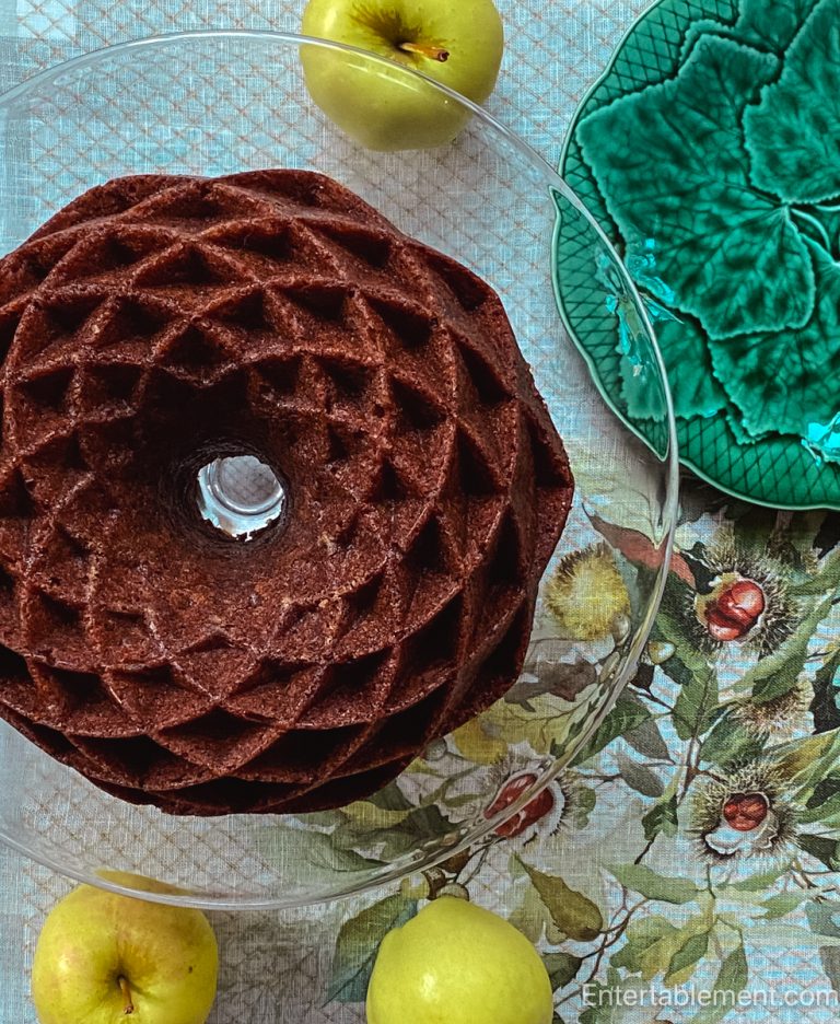 Cider-Gingerbread Apple Bundt Cake