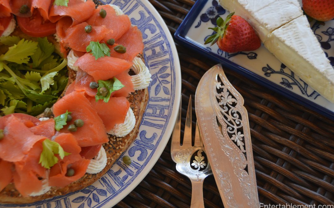 Smoked Salmon Tart with Poppy & Sesame Seeds