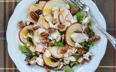 Autumn Orchard Chicken Salad with Apple Chips and Pralines